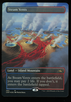 Steam Vents - Foil - Borderless - MTG Unfinity - RareCo - Image 1