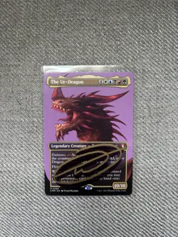 Magic The Gathering Tyler Walpole Signed Commander Masters Borderless Ur Dragon - Image 1