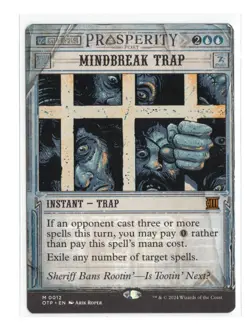 MTG - Mindbreak Trap - Normal - OTJ: Breaking News - Near Mint - Image 1