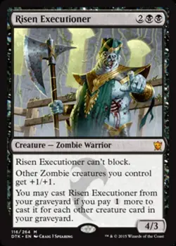 1x Risen Executioner Heavy Play MTG Magic - Kid Icarus - - Image 1