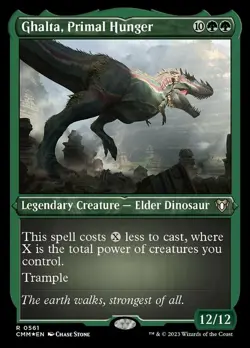 1 x Ghalta, Primal Hunger - Foil Etched - Commander Masters - NM-Mint - MTG - Image 1