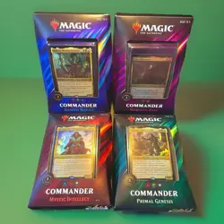 MTG Magic the Gathering Commander 2019 - Set of all 4 Sealed Decks - open case - Image 1