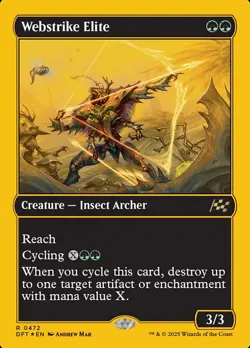 Webstrike Elite- Aetherdrift First-Place Foil MTG-NM - Image 1