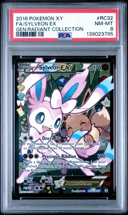 PSA 8 Sylveon EX Radiant Collection RC32/RC32 Pokemon Generations English NM - Image 1