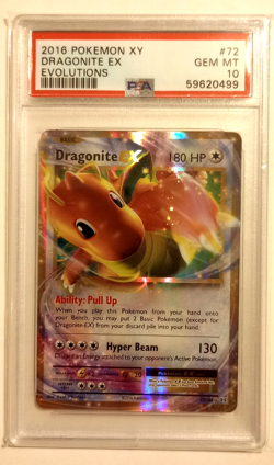 2016 Pokemon XY Evolutions Dragonite EX 72/108 PSA 10 #72 - Image 1