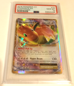 2016 Pokemon XY Evolutions Dragonite EX 72/108 PSA 10 #72 - Image 2
