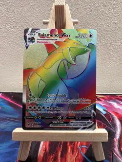 Pokemon TCG Salamence VMAX 194/189 Rainbow Secret Rare Darkness Ablaze NM - Image 1