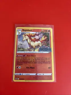 Rapidash - SWSH270 - Pokemon Sword & Shield Promo STAFF PreRelease Holo Rare NM - Image 1