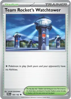 Team Rocket's Watchtower DRI 180/182 Pokemon SV10: Destined Rivals Uncommon N... - Image 1