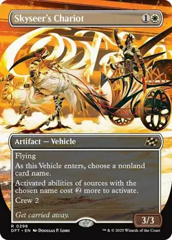 1x Skyseer's Chariot ~~ Borderless - Foil NM-Mint, English Aetherdrift MTG Magic - Image 1