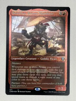 Breeches, Brazen Plunderer 571 - MTG Commander Legends (2020) - NM - FOIL ETCHED - Image 1