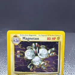 1999 Pokemon TCG Fossil Unlimited Magneton Holo Rare 11/62 WOTC Vintage MP - Image 3
