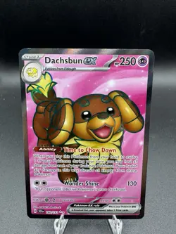 Dachsbun ex 160/142 Holofoil SV07: Stellar Crown NM Pokemon TCG - Image 1