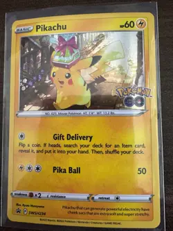 Pokemon Go Pikachu Holo Black Star Promo SWSH234 Pokemon TCG - Image 1