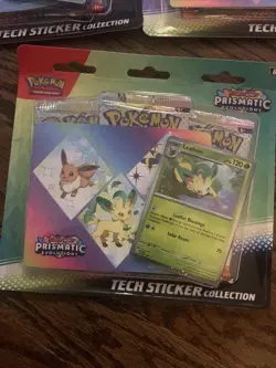 3 Pokemon TCG SV8.5 Prismatic Evolutions Tech Sticker Collection Blister Sealed - Image 4