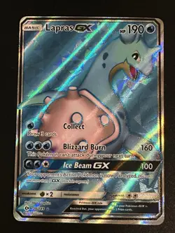 Lapras GX 139/149 Pokemon Sun & Moon Base Set Ultra Rare Full Art Holo LP - Image 1