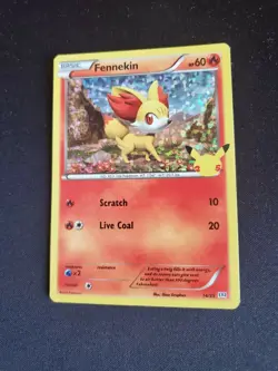 Fennekin - Pokemon 25th Anniversary Mcdonalds Promo 2021 - #14/25 - HOLO - Image 1
