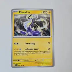 Pokemon Scarlet & Violet NON Holo Rare Miraidon 080/198 - DECK EXCLUSIVE - Image 1