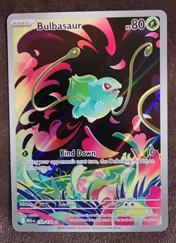Bulbasaur 133/132 Pokemon TCG Mega Evolution Illustration Rare English - Image 1