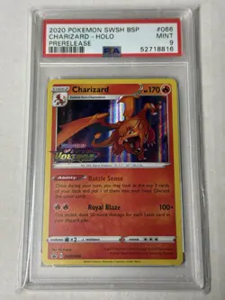 2020 Pokemon BSP Promo Vivid Voltage #66 PSA Mint 9 - Prerelease - CHARIZARD - Image 1