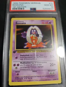 PSA 10 ROSSANA 31 JYNX BASE SET GERMAN 1ST EDITION POKEMON - Image 1