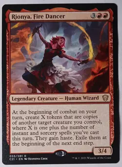 Magic The Gathering Rionya, Fire Dancer Commander Rare NM 2021 - Image 1