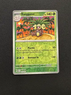 Pokemon: Exeggutor 103/165 Sv: Scarlet & Violet 151 Reverse Holofoil Near Mint - Image 1