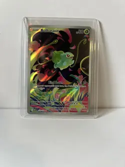 Pokemon Bulbasaur Full Art Holo Illustration Rare Me01: Mega Evolution 133/132 - Image 1