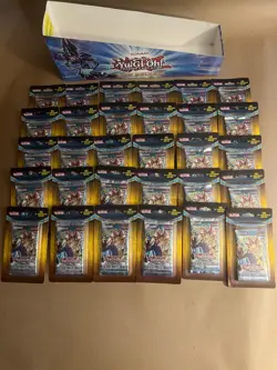 30 YuGiOh Legend of Blue Eyes White Dragon Blister Booster Pack 25th Anniversary - Image 1
