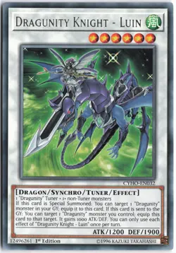 Yugioh - Dragunity Knight - Luin CYHO-EN032 1st Edition - Cybernetic Horizon - Image 1