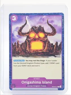 ONIGASHIMA ISLAND 2022 ONE PIECE ANIMAL KINGDOM PIRATES B #ST04-017 Q5600 - Image 1