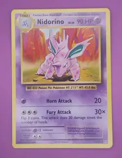 Nidorino 44/108 Evolutions Regular Pokemon Card - Image 1