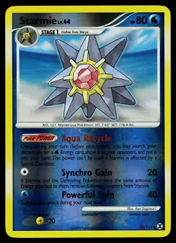 Pokemon Card - Starmie Rising Rivals 50/111 Uncommon Reverse Holo - Image 1