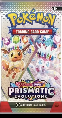 Pokemon Prismatic Evolutions Booster Pack - 10 Cards/Pack - Random Art - SEALED - Image 1
