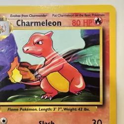 Charmeleon - 24/102 - Base Set - Unlimited - Pokemon Card - Vintage - Near Mint - Image 4