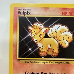 Pokemon Vulpix 50 HP Common 68/102 Base Set 1999 Wizards English TCG Card - Image 3