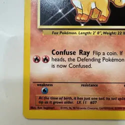 Pokemon Vulpix 50 HP Common 68/102 Base Set 1999 Wizards English TCG Card - Image 5