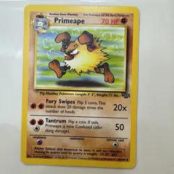 Primeape Jungle 43/64 Regular Unlimited Uncommon Pokemon Trading Card TCG - Image 1