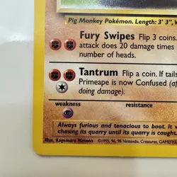 Primeape Jungle 43/64 Regular Unlimited Uncommon Pokemon Trading Card TCG - Image 5