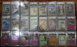 Pokemon AGS 10 Lot of 24 Graded Japanese & English Pokemon Cards Legendary IR SV - Image 1