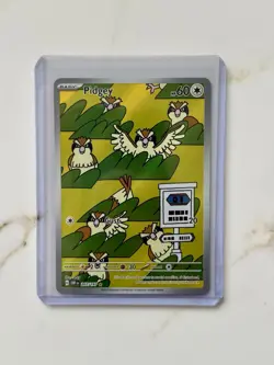 Pokemon TCG Pidgey Full Art Holo Basic Card 207/197 OBF 60 HP Gust 20 - Image 1