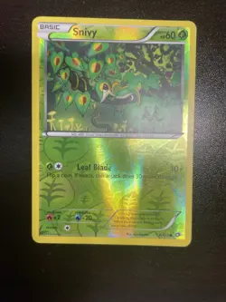 Pokemon 2013 NM Snivy Card 6/113 Legendary Treasures Reverse Holo - Image 1