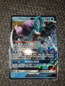 Pokemon Card - Suicune GX - 60/214 - SM Lost Thunder - Half Art - Ultra Rare NEW - Image 1