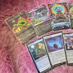 11 Card Lot TMNT MTG - Foil Mythic & Rares - Pack Fresh and Near Mint - Image 2