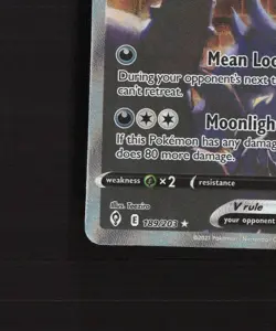 Umbreon V 189/203 Evolving Skies Alternate Art Ultra Rare Holo Pokemon Card NM - Image 5