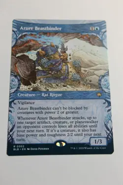 MTG Azure Beastbinder x1- Showcase-Bloomburrow-Near Mint - Image 1