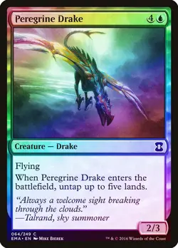 Peregrine Drake FOIL Eternal Masters NM Blue Common MAGIC MTG CARD ABUGames - Image 1