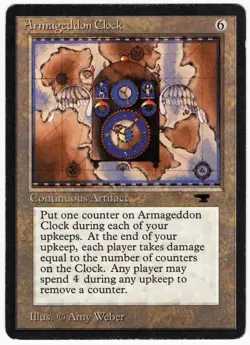 Armageddon Clock 1994 Antiquities Colorless Uncommon Artifact MTG LP AZ1 - Image 1