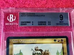 Adun Oakenshield - 1994 Legends (LEG) - Graded BGS 9 Mint - MTG Reserved List - Image 2