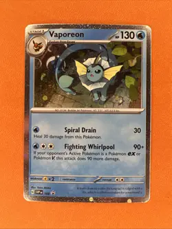 Cosmos HOLO Vaporeon SVP168 NM / M - Prismatic Evolutions Pokemon Card SVP 168 - Image 1